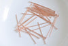 100 pcs Flat Headpin Jewelry Making Silver/Platinum/14K/18K Gold/Rose Gold 20mm/25mm/30mm/50mm
