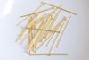 100 pcs Flat Headpin Jewelry Making Silver/Platinum/14K/18K Gold/Rose Gold 20mm/25mm/30mm/50mm