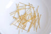 100 pcs Flat Headpin Jewelry Making Silver/Platinum/14K/18K Gold/Rose Gold 20mm/25mm/30mm/50mm