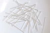 100 pcs Flat Headpin Jewelry Making Silver/Platinum/14K/18K Gold/Rose Gold 20mm/25mm/30mm/50mm
