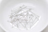 100 pcs Eye Pins Jewelry Making Silver/Platinum/14K/18K Gold/Rose Gold 20mm/25mm/30mm/50mm