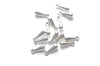 50 pcs of Antique Bronze/Silver 3D Teardrop Drop Charms 4x13mm