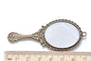 2 pcs Antique Bronze Fancy Victorian Hand Mirror Pendant 30x73mm A331
