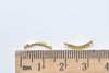 100 pcs Raw Brass Curved Connecting Rod Bar Link Jewelry Connector 13mm A3392