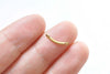 100 pcs Raw Brass Curved Connecting Rod Bar Link Jewelry Connector 13mm A3392