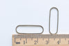 50 pcs Raw Brass/Gold/Antique Bronze/Silver Seamless Ring Rectangle Charms