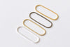 50 pcs Raw Brass/Gold/Antique Bronze/Silver Seamless Ring Rectangle Charms