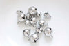 10 pcs Stainless Steel Jingle Bells Dog Pet Charms Drops Pendants 5mm/6mm/8mm/10mm