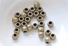 50 pcs of Antique Bronze Round Smooth Spacer Beads 6x7mm A6189