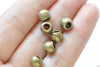 50 pcs of Antique Bronze Round Smooth Spacer Beads 6x7mm A6189