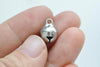 10 pcs Stainless Steel Jingle Bells Dog Pet Charms Drops Pendants 5mm/6mm/8mm/10mm