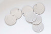 20 pcs Stainless Steel Round Flat Blank Disc Charms 6mm-12mm