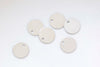 20 pcs Stainless Steel Round Flat Blank Disc Charms 6mm-12mm