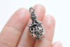 6 pcs Antique Silver 3D Filigree Lantern Lamp Pendant Charms 13x28mm A2476