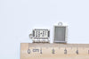 20 pcs Antique Silver Story Book Charms 12x18mm A404