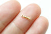 100 pcs Raw Brass Twisted Rod Connecting Bar Link Jewelry Connector 8mm A557