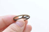10 pcs of Antique Bronze Textured Peace Symbol Charms 25mm A7539