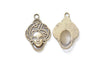 10 pcs of Antique Bronze Halloween Lady Mask Charms 20x31mm A1347