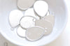 10 pcs Antique Bronze/Silver Teardrop Cabochon Base Tray