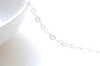3.3 ft (1m) Anti Tarnish Heart Chain Soldered Links 3x4.3mm