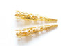 50 pcs Iron Filigree Cone Long Bead Caps 8x41mm Antique Bronze/Copper/Silver/Platinum/Light Gold/Gold