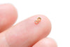 925 Solid Sterling Silver Tiny Square Spacer Discs Beads Size 1.5mm/1.7mm/2mm