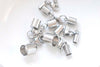 6 pcs 304 Stainless Steel Bail Connectors with Lobster Clasps 1.5mm/2mm/2.5mm/3mm