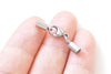 6 pcs 304 Stainless Steel Bail Connectors with Lobster Clasps 1.5mm/2mm/2.5mm/3mm