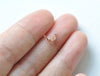 2 pcs Sterling Silver Clamshell Bead Tips Fold Over Clasps For Bead Chain Tube