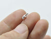 Antique Silver Puffy Star Charms Blank Charms 7mm Set of 40 pcs A7261