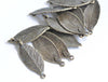 Antique Bronze Leaf Charms Jewelry Supplies 13x35mm Set of 10 A5284