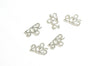50 pcs New Year 2025 Charms Shiny Gold/Antique Silver/Antique Bronze