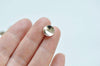 100 pcs Shiny Silver Circle Domed Disc Connectors 10mm A5327