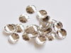 100 pcs Shiny Silver Circle Domed Disc Connectors 10mm A5327