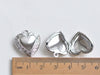 10 pcs of Platinum Heart Shaped Photo Lockets 19x22mm