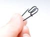 10 pcs Black Painted Safety Pins Vintage Brooch Findings 9x31mm