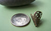 Accessories - 100 Pcs Antiqued Bronze Filigree Cone Bead Caps 16x16mm A2716