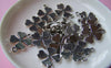 10 pcs Antique Silver 4 Leaf Clover Lucky Flower Charms A1118
