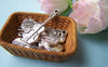 10 pcs of Antique Silver Guitar Instrument Charms 10x27mm A1648