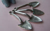 10 pcs of Antique Silver Spade Charms 9x30mm A840
