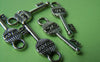 20 pcs of Antique Silver Key Charms 8x26mm A1231