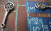 20 pcs of Antique Silver Tennis Rackets Charms 10x29mm A897