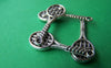 20 pcs of Antique Silver Tennis Rackets Charms 10x29mm A897