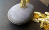 100 pcs Gold Plated Filigree Bead Caps 10x16mm A2042