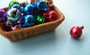 50 pcs of Metal Painted Bell Charms Mixed Color 8mm A3855