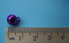 50 pcs of Metal Painted Bell Charms Mixed Color 8mm A3855