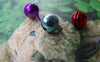 50 pcs of Metal Painted Bell Charms Mixed Color 8mm A3855