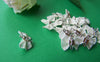 20 pcs Silver Plated Bow Bowtie Findings Connectors 9x13mm A790