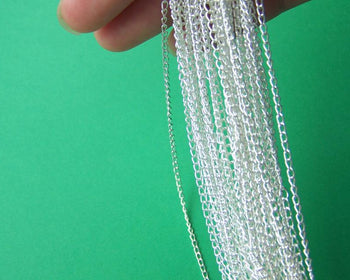 16ft (5m) Silver Extension Cable Chain 2x3mm A2001