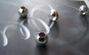 200 pcs Silver Round Iron Metallic Beads Ball Size 6mm A1953